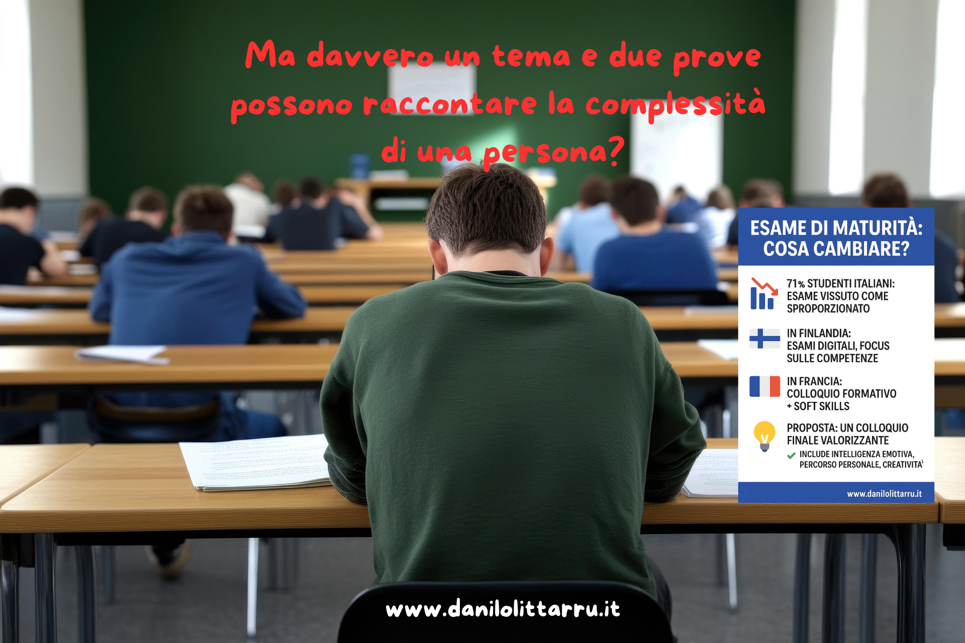 “Esame di Stato: è tempo di cambiare”